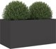 vidaXL Donica, czarna, 62x30x29 cm, stal