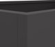 vidaXL Donica, czarna, 62x30x29 cm, stal
