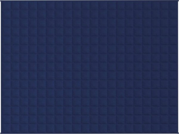 vidaXL Βαριά κουβέρτα μπλε 152x203 cm 7 kg ύφασμα