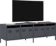 vidaXL Szafka RTV, antracyt, 135x39x43,5 cm, stal walcowana na zimno