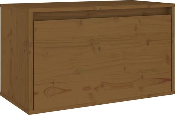 vidaXL Ντουλάπι τοίχου, καφέ μέλι, 60x30x35 εκ., μασίφ πεύκο