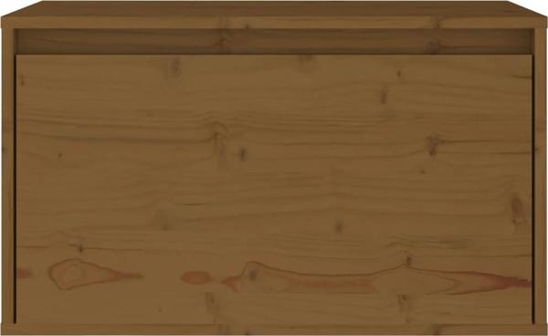 vidaXL Ντουλάπι τοίχου, καφέ μέλι, 60x30x35 εκ., μασίφ πεύκο