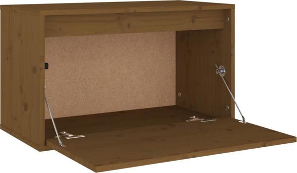 vidaXL Ντουλάπι τοίχου, καφέ μέλι, 60x30x35 εκ., μασίφ πεύκο