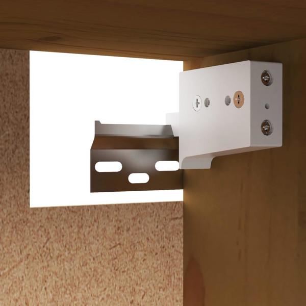 vidaXL Ντουλάπι τοίχου, καφέ μέλι, 60x30x35 εκ., μασίφ πεύκο