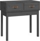 vidaXL vidaXL Stolik konsolowy, szary, 76,5x40x75 cm, lite drewno sosnowe