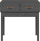 vidaXL vidaXL Stolik konsolowy, szary, 76,5x40x75 cm, lite drewno sosnowe