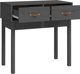 vidaXL vidaXL Stolik konsolowy, szary, 76,5x40x75 cm, lite drewno sosnowe