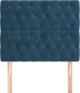 vidaXL Zaglowki 2 τεμ σκούρο μπλε 90x7x78/88 cm aksamit