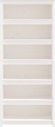 vidaXL Ράφι για βιβλία, λευκό, 80x35x183 cm, από μασίφ πεύκο