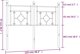 vidaXL Metalowe wezglowie, czarne, 120 cm