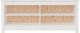 vidaXL Ντουλάπι παπουτσιών, λευκό, 110x38x45,5 εκ., μασίφ πεύκο