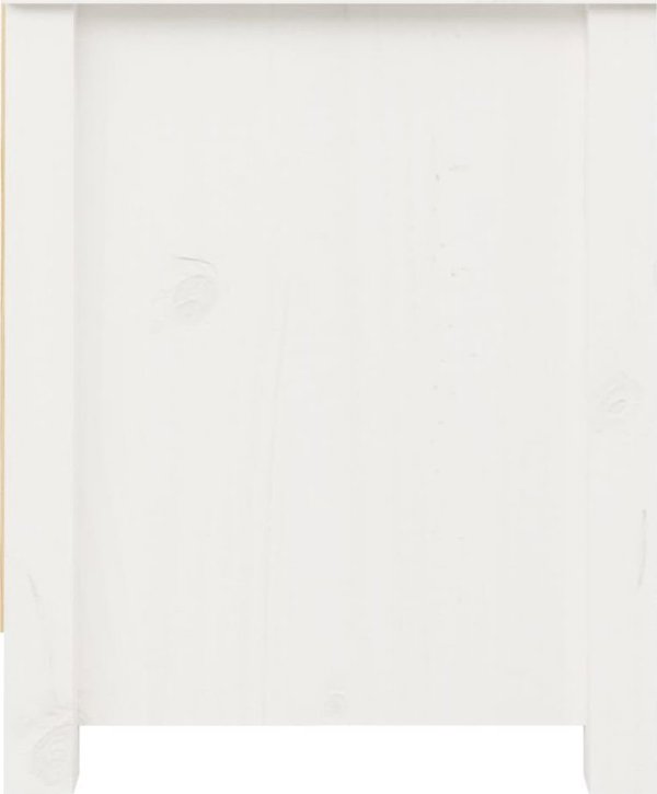 vidaXL Ντουλάπι παπουτσιών, λευκό, 110x38x45,5 εκ., μασίφ πεύκο