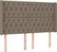 vidaXL Κεφαλάρι uszak taupe, 163x16x118/128 εκ., ύφασμα