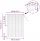 vidaXL Βενετσιάνικες περσίδες Μαύρο 175 x 135 cm αλουμίνιο
