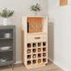 vidaXL vidaXL Szafka na wino, czarny, 45x34x100 cm, lite drewno sosnowe