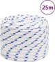 vidaXL Ναυτική Σχοινί λευκή 18 mm 25 m πολυπροπυλένιο
