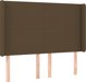vidaXL Κρεβάτι Continental με Στρώμα, Καφέ, 140x200 cm, Υφασμάτινο