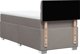 vidaXL Κρεβάτι Continental με Στρώμα, Taupe, Ύφασμα, 100x200 cm