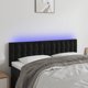 vidaXL Zaglowek do lozka z LED, czarny, 144x5x78/88 cm, aksamit