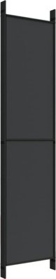 vidaXL vidaXL Parawan 5-panelowy, czarny, 250x220 cm, tkanina