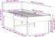 vidaXL Κρεβατοκάμαρα χωρίς στρώμα, λευκό, 75x190 cm, από συμπαγές πεύκο