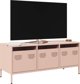 vidaXL Έπιπλο RTV, ροζ, 101,5x39x43,5 εκ., ψυχρής έλασης ατσάλι