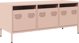 vidaXL Έπιπλο RTV, ροζ, 101,5x39x43,5 εκ., ψυχρής έλασης ατσάλι