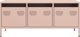 vidaXL Έπιπλο RTV, ροζ, 101,5x39x43,5 εκ., ψυχρής έλασης ατσάλι