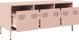 vidaXL Έπιπλο RTV, ροζ, 101,5x39x43,5 εκ., ψυχρής έλασης ατσάλι