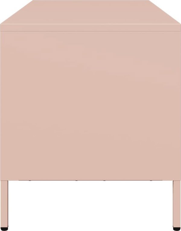 vidaXL Έπιπλο RTV, ροζ, 101,5x39x43,5 εκ., ψυχρής έλασης ατσάλι