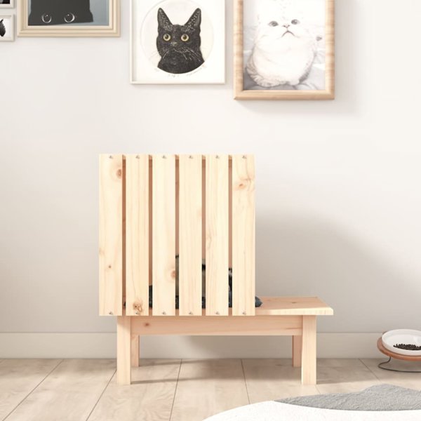 vidaXL vidaXL Domek dla kota, 60x36x60 cm, lite drewno sosnowe