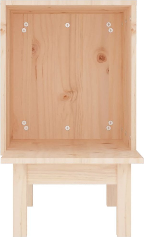 vidaXL vidaXL Domek dla kota, 60x36x60 cm, lite drewno sosnowe
