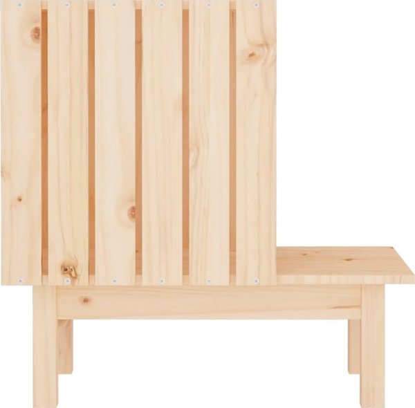vidaXL vidaXL Domek dla kota, 60x36x60 cm, lite drewno sosnowe