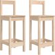 vidaXL Σετ 2 μπάρ σκαμπό από ξύλο πεύκου 40x41,5x112 cm