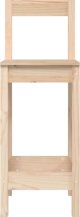 vidaXL Σετ 2 μπάρ σκαμπό από ξύλο πεύκου 40x41,5x112 cm
