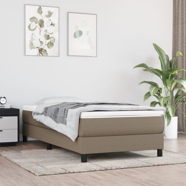 vidaXL vidaXL Materac kieszeniowy, taupe, 90x190x20 cm, tkanina