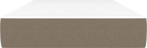 vidaXL vidaXL Materac kieszeniowy, taupe, 90x190x20 cm, tkanina
