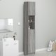 vidaXL Ντουλάπι μπάνιου, γκρι δρυς Σονόμα, 32x25,5x190 εκ.