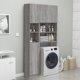 vidaXL Ντουλάπι μπάνιου, γκρι δρυς Σονόμα, 32x25,5x190 εκ.