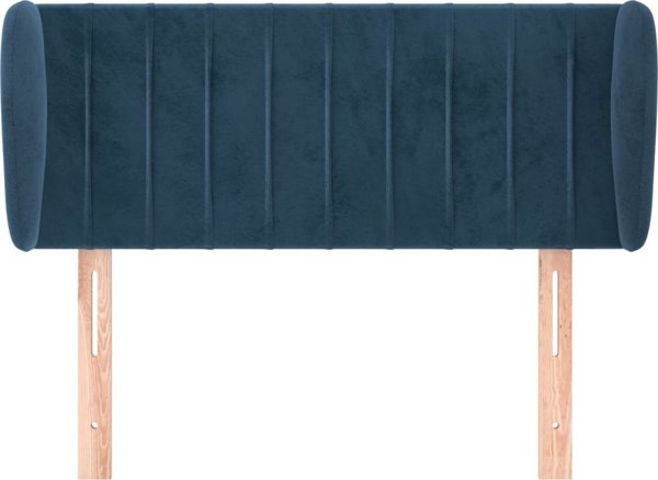 vidaXL Zaglowek uszak, ciemnoniebieski, 83x23x78/88 cm, aksamitny