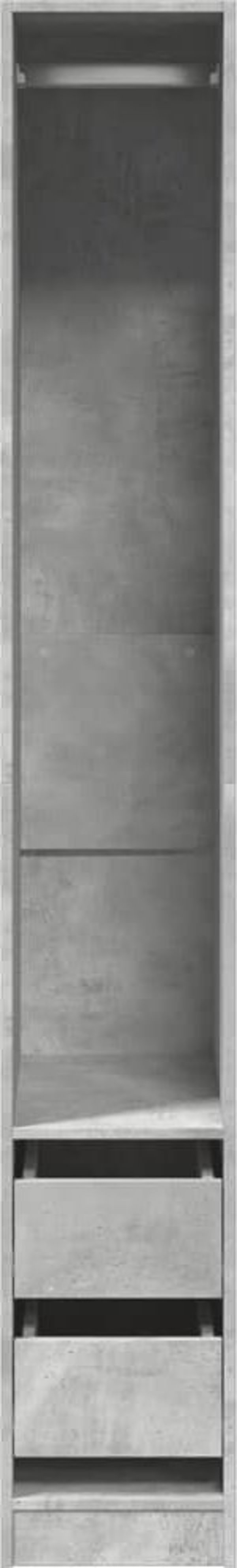 vidaXL Ντουλάπα, απόχρωση γκρι τσιμέντου, 30x50x200 εκ, κατασκευασμένο από μοριοσανίδα