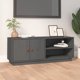 vidaXL Szafka pod TV, szara, 105x34x40 cm, lite drewno sosnowe