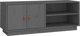 vidaXL Szafka pod TV, szara, 105x34x40 cm, lite drewno sosnowe