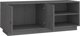 vidaXL Szafka pod TV, szara, 105x34x40 cm, lite drewno sosnowe