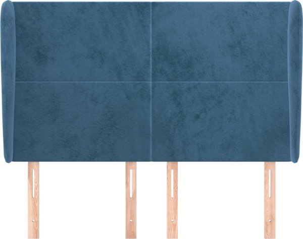 vidaXL Zaglowek uszak, σκουρομπλε, 147x23x118/128 cm, αμαξάκι