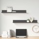 vidaXL Polki scienne 2 szt szare 80x11x9 cm lite drewno sosnowe
