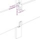 vidaXL Zaglowerk Uszak, Μαύρο, 183x16x78/88 cm, Ακσαμίτ