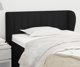 vidaXL Zagloewek uszak, czarny, 83x23x78/88 cm, tkanina