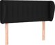 vidaXL Zagloewek uszak, czarny, 83x23x78/88 cm, tkanina