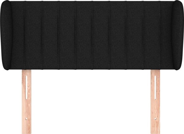 vidaXL Zagloewek uszak, czarny, 83x23x78/88 cm, tkanina